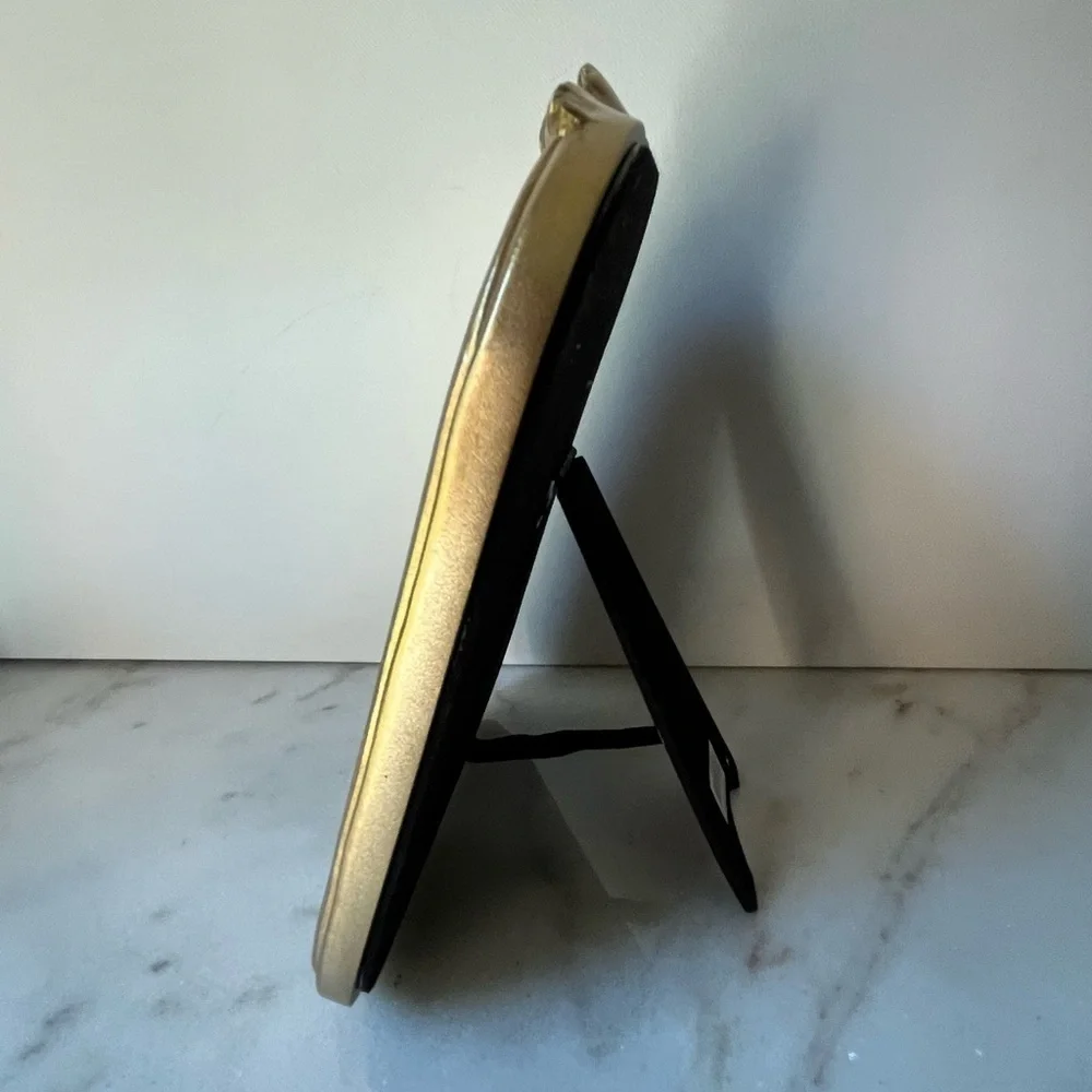 ORNATE Gold Easel Back Table Top Easel Mirror 9”x6.5”